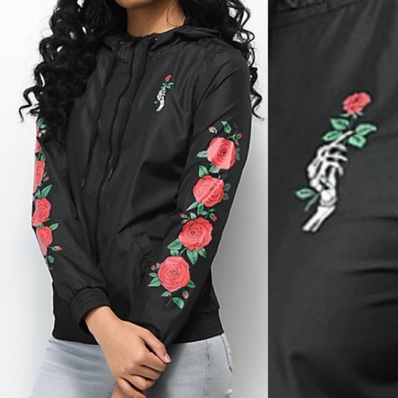 rose windbreaker jacket